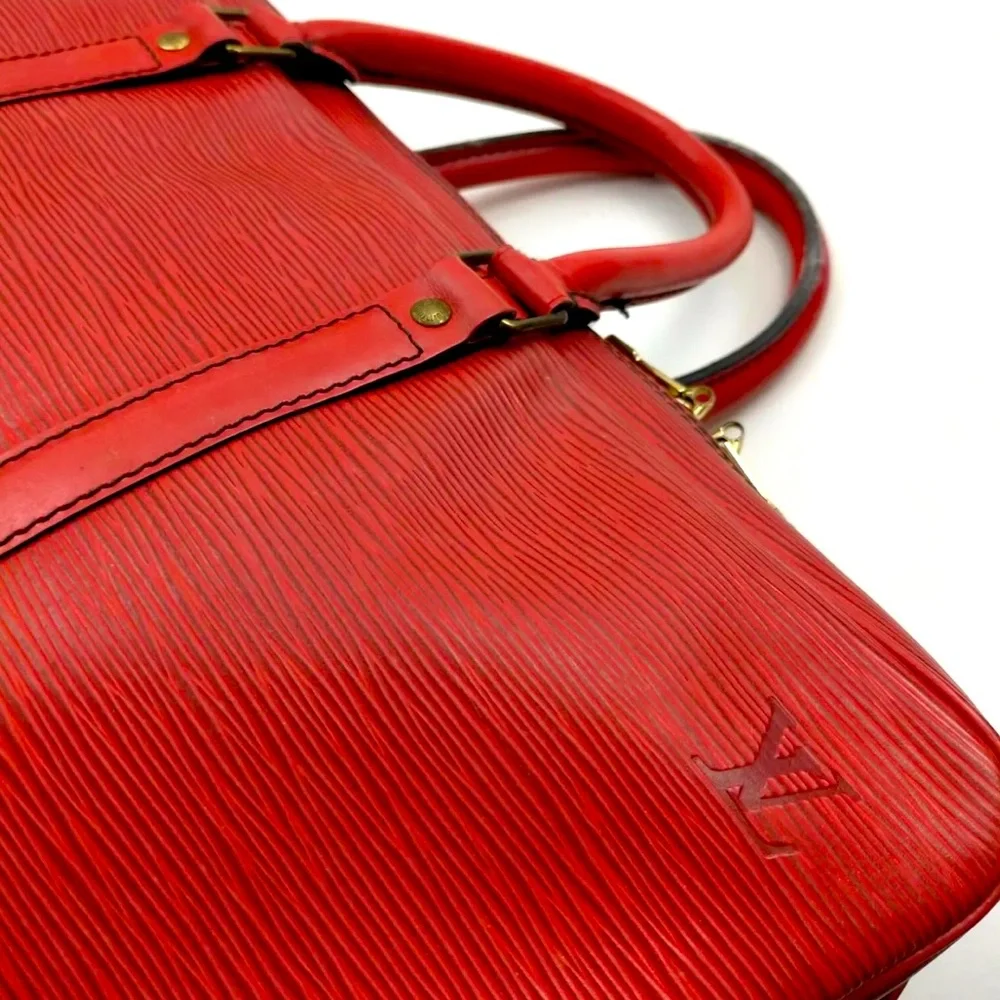 Louis Vuitton LV Hand Bag M54477 Porte Documents Voyage Red EpI made in France - Picture 4 of 8